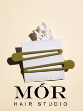 Load image into Gallery viewer, MÓR Hair Studio Accessories - “Snatched” Hair Clips in PISTACHIO